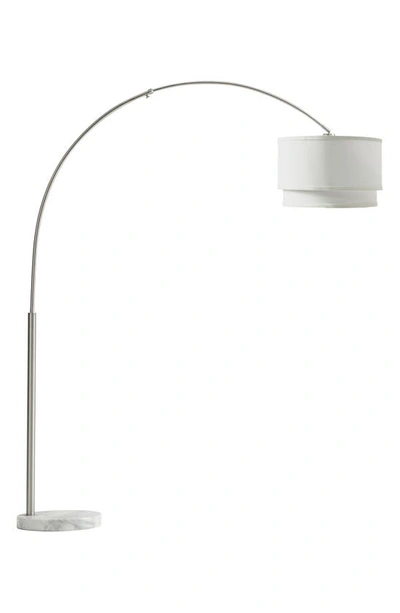 Shop Brightech Mason Led Floor Lamp In Satin Nickel