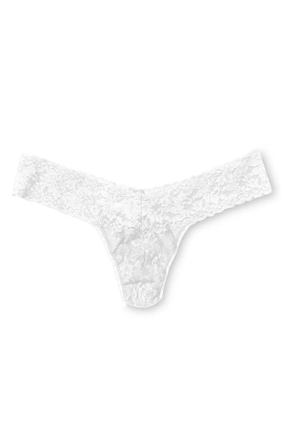 Shop Hanky Panky Signature Lace Low Rise Thong In White