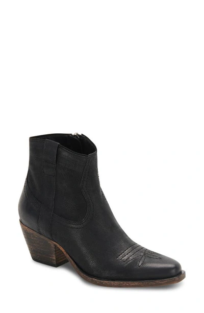 Shop Dolce Vita Silma Bootie In Black Leather