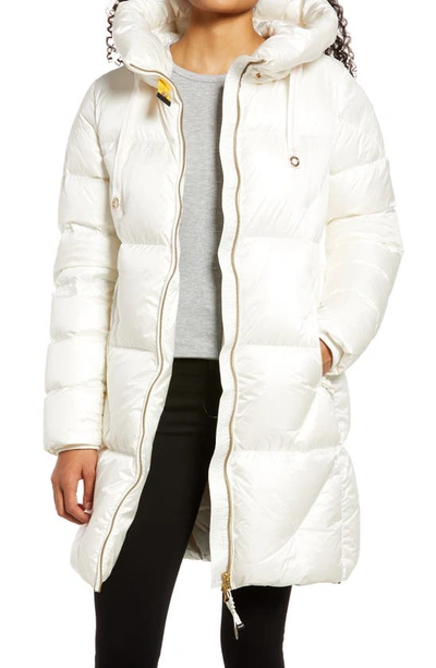 Shop Parajumpers Janet Water Repellent Down Puffer Coat In Off-white