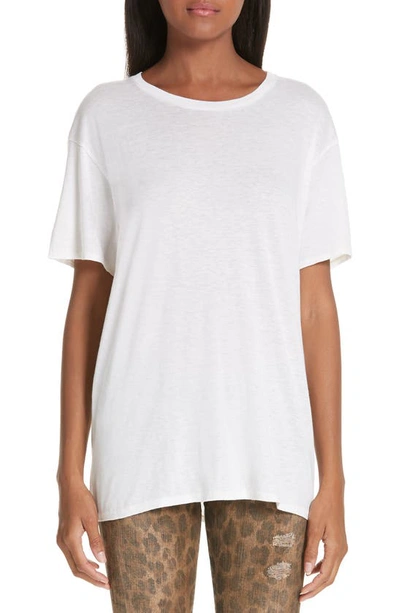 Shop R13 Boy Oversize Cotton & Cashmere T-shirt In Ecru