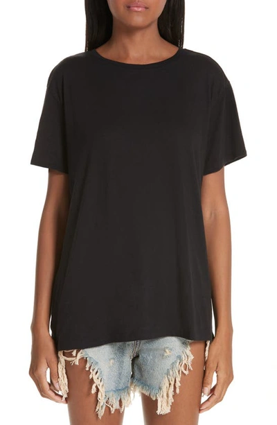 Shop R13 Boy Oversize Cotton & Cashmere T-shirt In Black