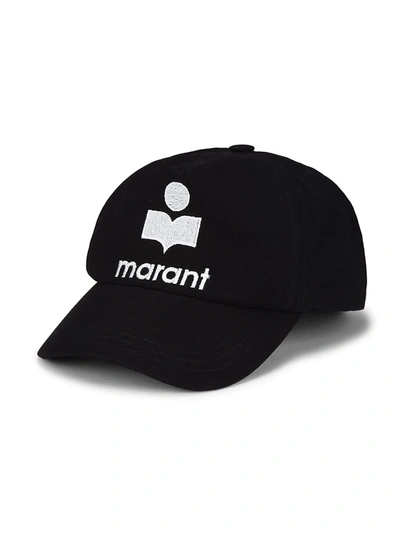 Shop Isabel Marant Women's Tyron Cap In Black Ecru