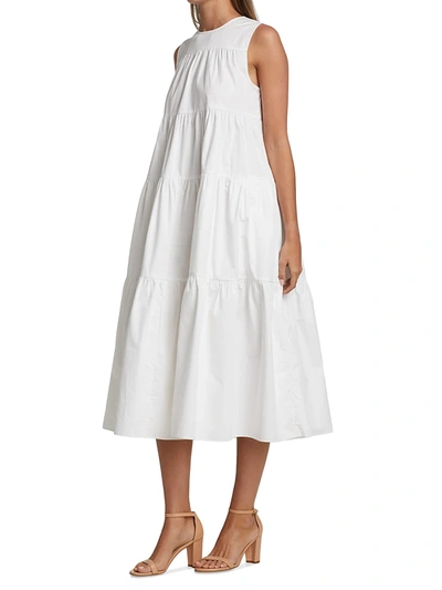 Shop Co Tiered Midi-dress In White