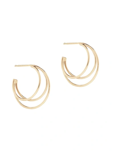 Shop Lana Jewelry Women's 14k Yellow Gold Triple Wire Hoops