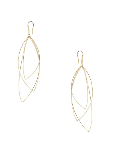 Shop Lana Jewelry Women's 14k Yellow Gold Multi-curve Wire Marquis La Bangle Earrings