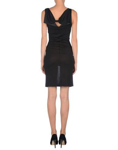 Shop Armani Jeans Short Dress In Black