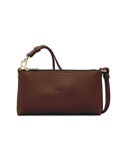 Shop Il Bisonte Women's Lucia Leather Shoulder Bag In Brown