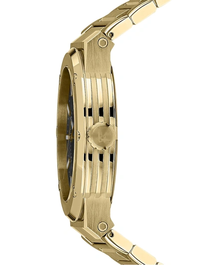 Shop Ferragamo Men's F-80 Yellow Gold Bracelet Watch