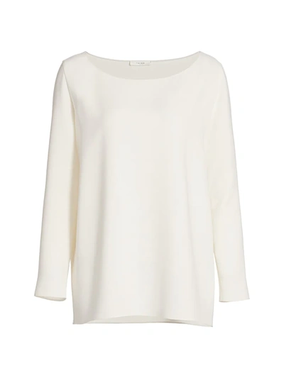 Shop The Row Women's Penny Pullover Top In Cream