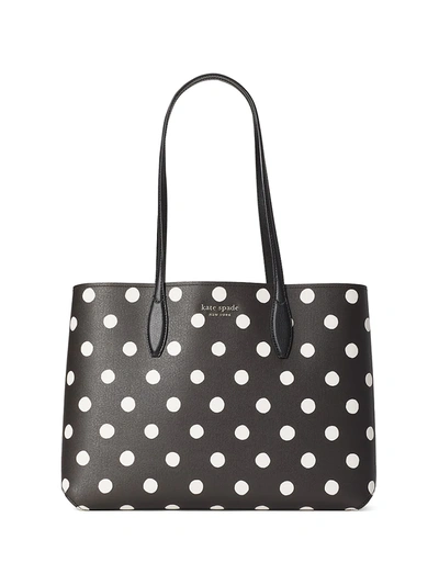 Shop Kate Spade Women's Large All Day Dot Tote In Black Multi