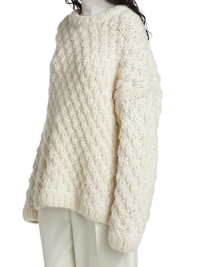 Shop The Row Women's Dano Oversized Sweater In Ivory