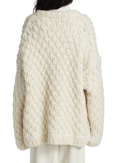 Shop The Row Women's Dano Oversized Sweater In Ivory