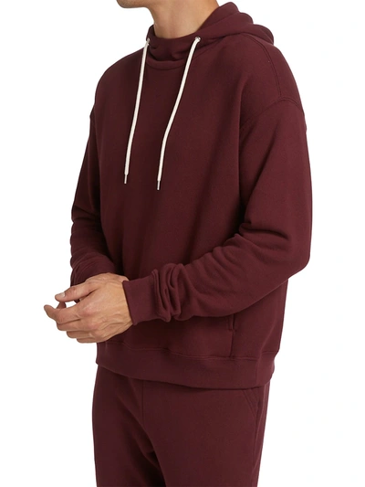 Shop John Elliott Aspen Mockneck Cotton Hoodie In Circus