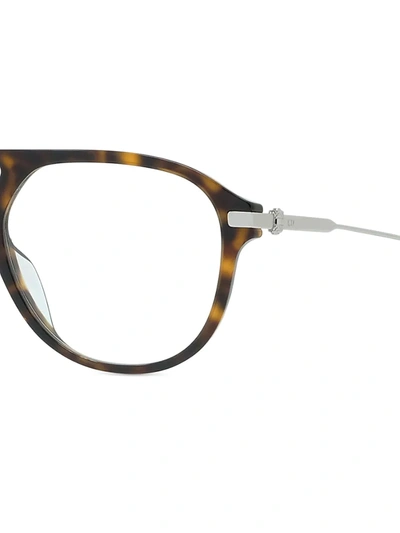 Shop Dior Men's Neoo 55mm Pilot Eyeglasses In Dark Havana