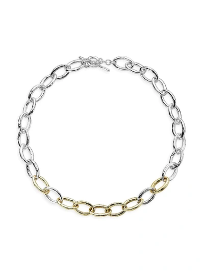 Shop Ippolita Women's Chimera Sterling Silver & 18k Yellow Gold Bastille Chain Necklace