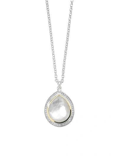 Shop Ippolita Women's Chimera Sterling Silver, 18k Yellow Gold & Multi-stone Pendant Necklace