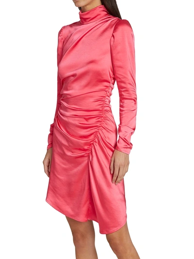 Shop A.l.c Women's Joss Ruched Dress In Hibiscus