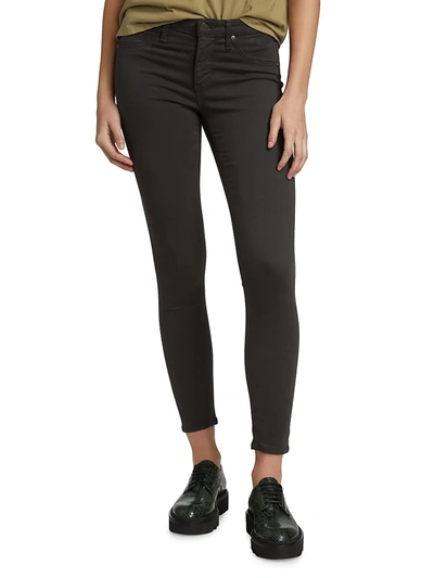 Shop Ag Prima Mid-rise Stretch Cigarette Jeans In Smooth Slate
