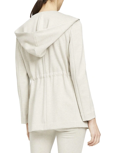 Theory Hooded Drape Jacket in Double-Knit Jersey - ShopStyle