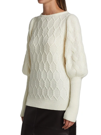 Shop Co Women's Wool-blend Pullover Sweater In Speckled Bordeaux