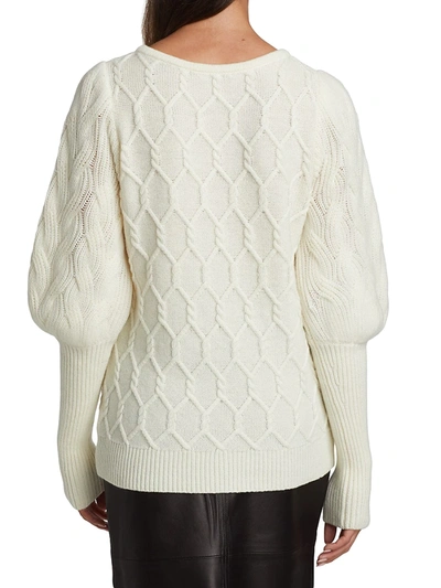 Shop Co Women's Wool-blend Pullover Sweater In Speckled Bordeaux