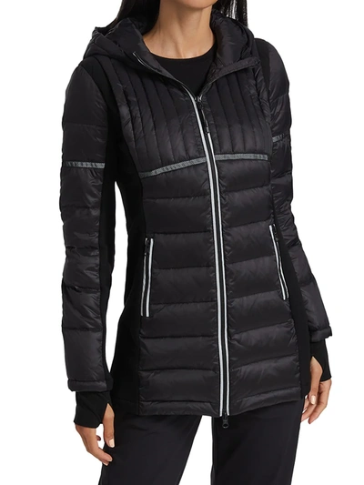 Blanc Noir Reflective Featherweight Puffer Jacket In Black ModeSens