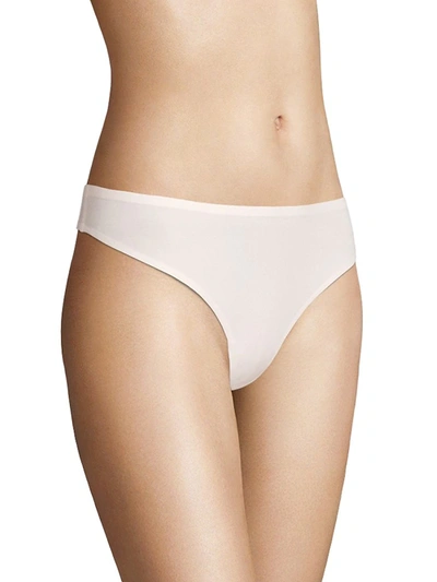 Shop Chantelle Soft Stretch Seamless Regular Rise Thong In Grey Sky