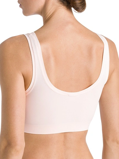 Shop Hanro Touch Feeling Crop Top In Apricot Blush