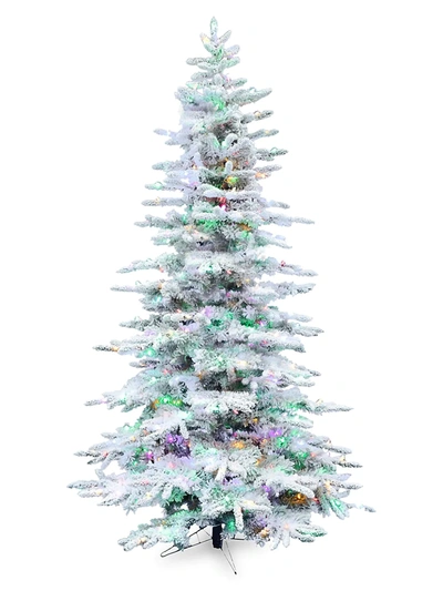 Shop Fraser Hill Farms 12-foot Flocked Mountain Pine Christmas Tree