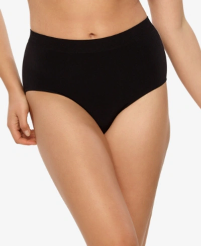 Paramour Women's Body Smooth Seamless Brief Panty In Black
