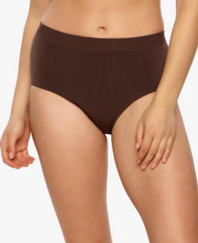 Paramour Plus Size Body Smooth Seamless Brief Panty In Cocoa