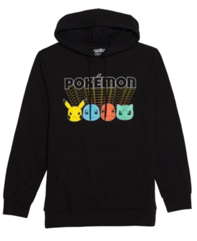 Shop Hybrid Apparel Men's Pokemon Hooded Fleece Sweatshirt In Black