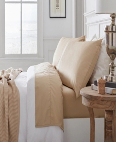Shop Grund Certified 100% Organic Cotton Bed Sheets, Queen Bedding In Driftwood