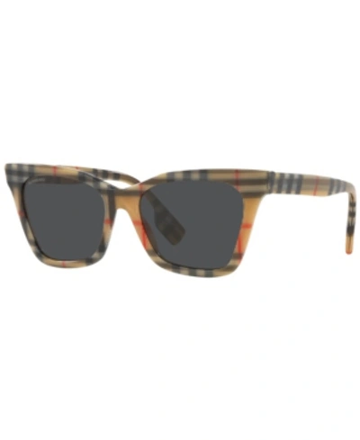 Shop Burberry Women's Sunglasses, Be4346 53 In Vintage-like Check