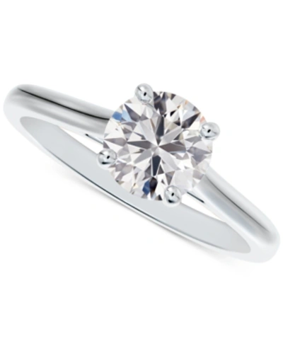 De Beers 2.40 Carat Round Brilliant Cut Diamond Engagement Ring