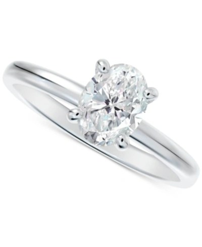 Shop De Beers Forevermark Portfolio By  Diamond Solitaire Oval-cut Diamond Engagement Ring (5/8 Ct. T.w.)  In White Gold