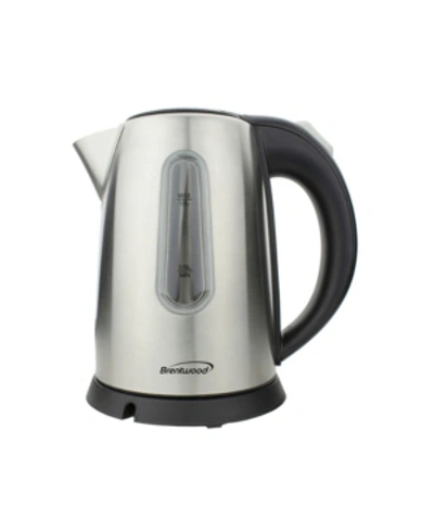 Shop Brentwood Appliances 1-liter Stainless Steel Cordless Electric Kettle In Silver-tone