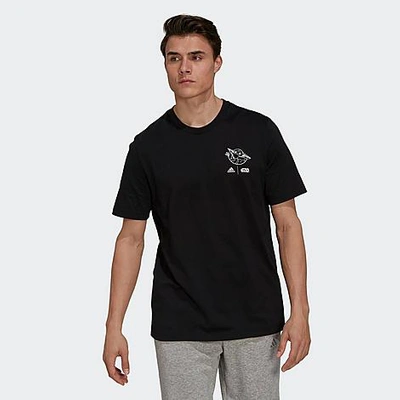 Adidas Originals Adidas Men's X Star Wars: The Mandalorian "the Child"  Graphic T-shirt In Black | ModeSens
