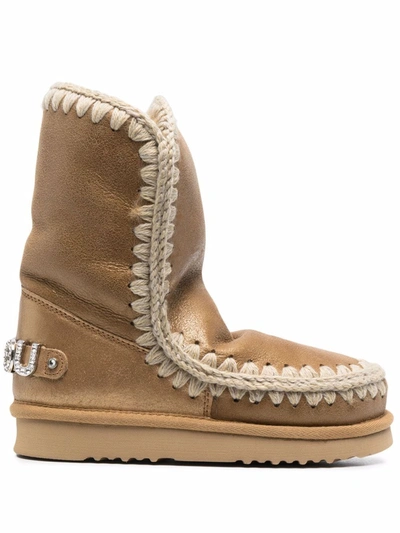 Shop Mou Eskimo 24 Boots In Braun