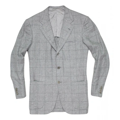 Pre-owned Kiton Cashmere Vest In Grey