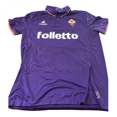 Pre-owned Le Coq Sportif T-shirt In Purple