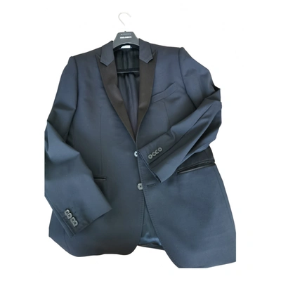 Pre-owned Dolce & Gabbana Silk Suit In Blue