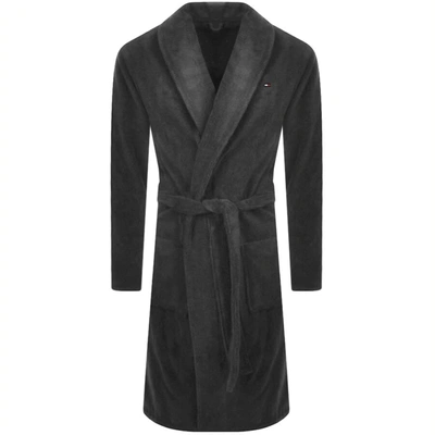 Shop Tommy Hilfiger Loungewear Icon Bath Robe Grey