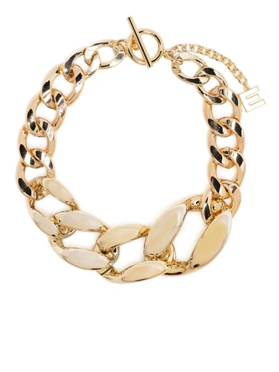 Shop Essentiel Antwerp Abeloni Chain-link Necklace In Gold
