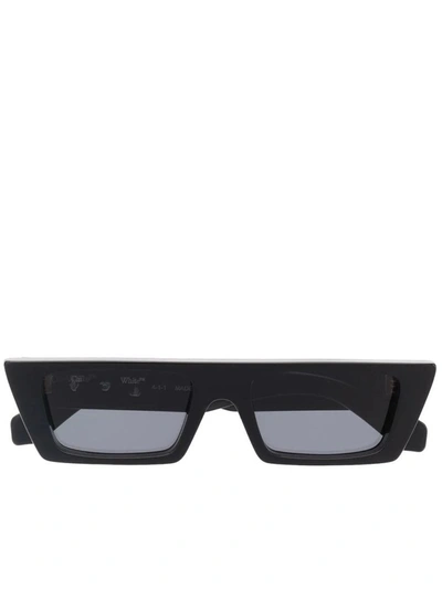 Shop Off-white Sunglasses In Black Dark
