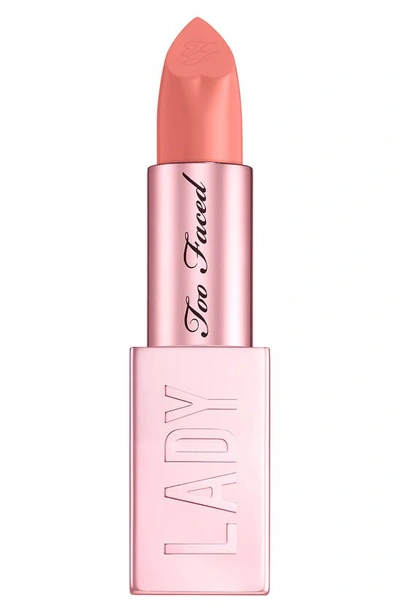 Shop Too Faced Lady Bold Cream Lipstick In Im Thriving