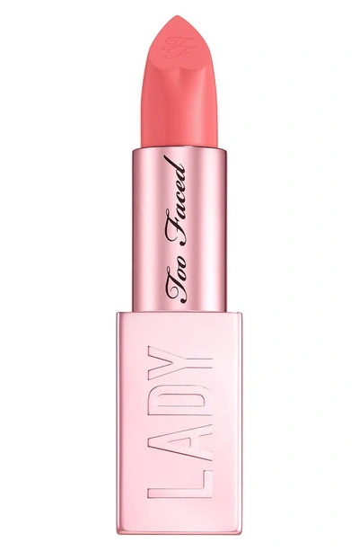 Shop Too Faced Lady Bold Cream Lipstick In Level Up