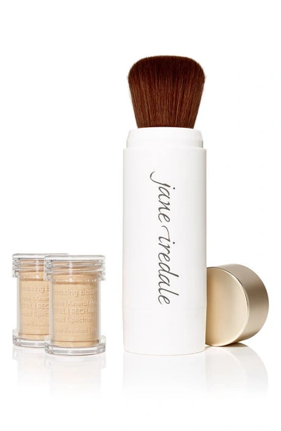 Shop Jane Iredale Amazing Base® Loose Mineral Powder Spf 20 Refillable Brush In Amber