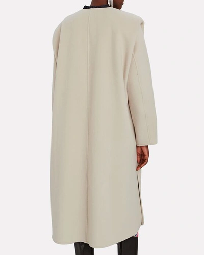 Shop Isabel Marant Egelton Double-breasted Coat In Ivory